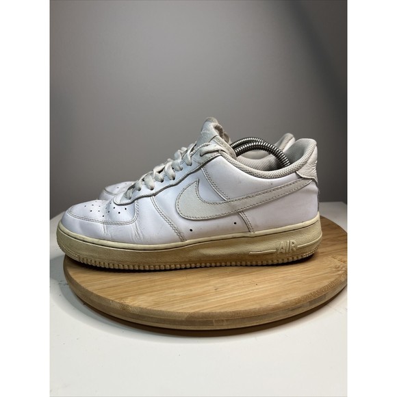 Nike Shoes - Nike Air Force 1 Womens Size 10.5 Shoes Low '07 White Leather Sneakers 315115